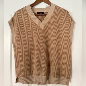 ABLE Herringbone V-Neck Sweater Vest